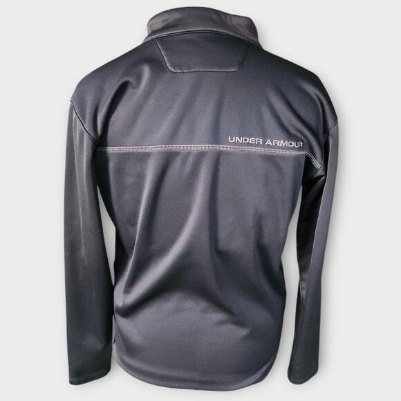 Under Armour Pullover Womens S Gray 1/4 Zip Golf Sweater Zip Pockets Performance - Picture 2 of 6